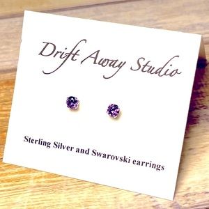 Sterling and Swarovski earrings